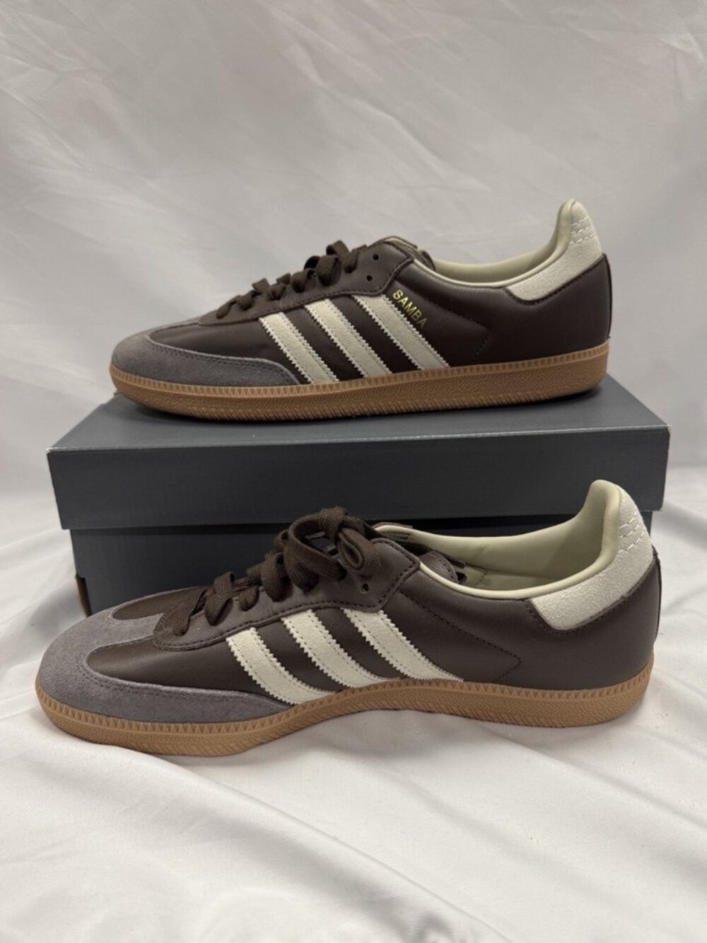 Adidas Samba OG Shoes Brown Putty Grey Size 10.5 Men's, 11.5 Women's NWOB